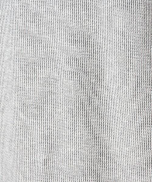 Another Edition（アナザーエディション）の「ワッフルノースリーブワンピース/ AEBC　COﾜｯﾌﾙ　NSLOP◆（ワンピース・レディース・ライトグレー/オリーブ・フリー）」の12枚目の写真