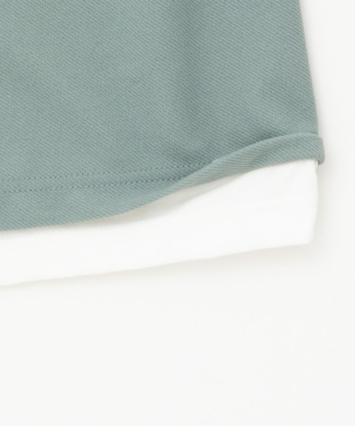 URBAN COLLECTION（アーバンコレクション）の「梨地フェイクベストレイヤードTシャツ（Tシャツ/カットソー・メンズ・ミント/ネイビー/ベージュ・XL/M/L）」の8枚目の写真