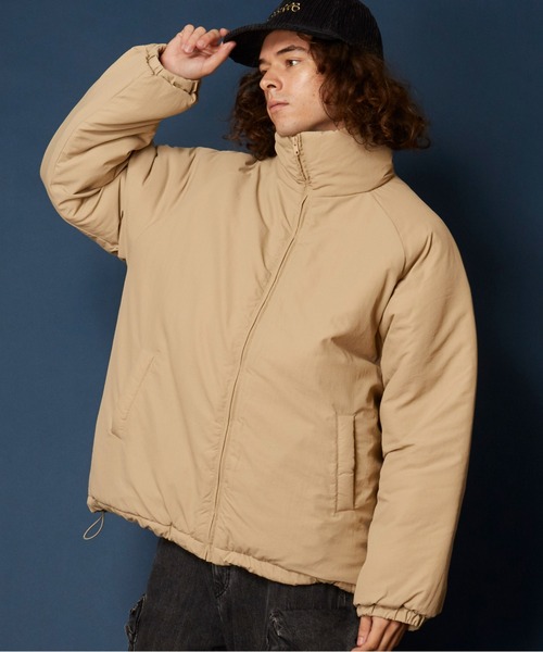 unrelaxing（アンリラクシング）の「ボリュームハイネック撥水ナイロンエコダウンジャケット（ダウンジャケット/コート・メンズ・ライトカーキ/グレー/ブラック/アイボリー/ブルー系/ベージュ/スミクロ/その他・FREE）」の5枚目の写真