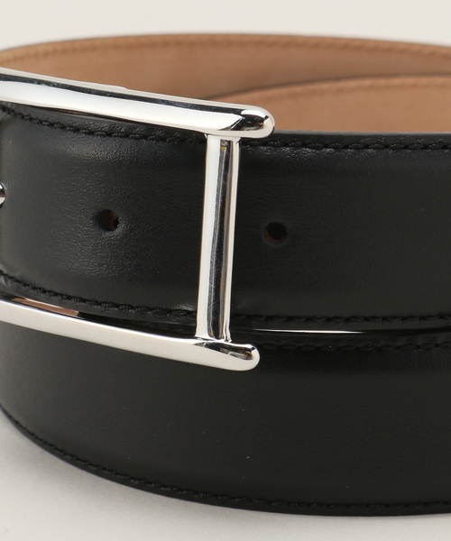AP STUDIO(エーピーストゥディオ)の「*【ATELIER AMBOISE/アトリエ アンボワーズ】plate buckle belt (silver)(ベルト・レディース・ブラック・FREE)」の4枚目の写真