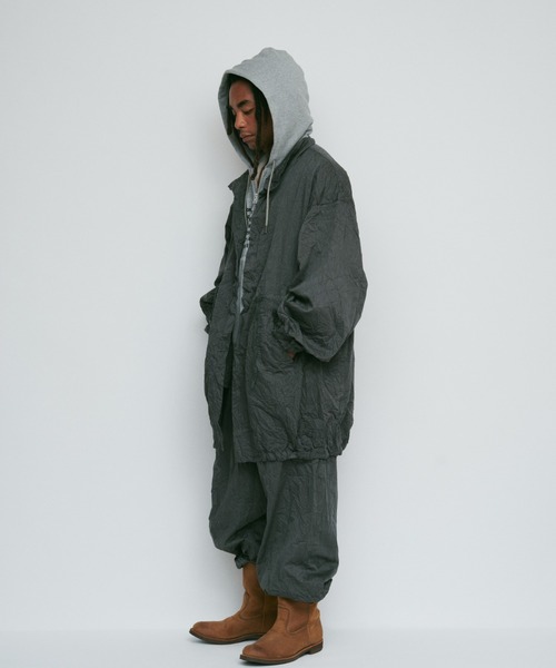 DIGAWEL(ディガウェル)の「Loose coat (crease finish)(その他アウター・メンズ・カーキ/サンドベージュ/グレー・2)」の4枚目の写真