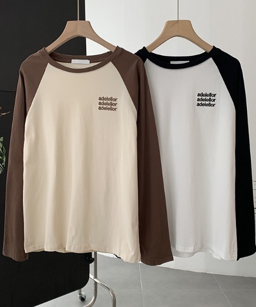 Mela(メラ)の「レター刺繍ラグランTEE(Tシャツ/カットソー・レディース・グリーン/ブラック/ブラウン/ネイビー・FREE)」の21枚目の写真