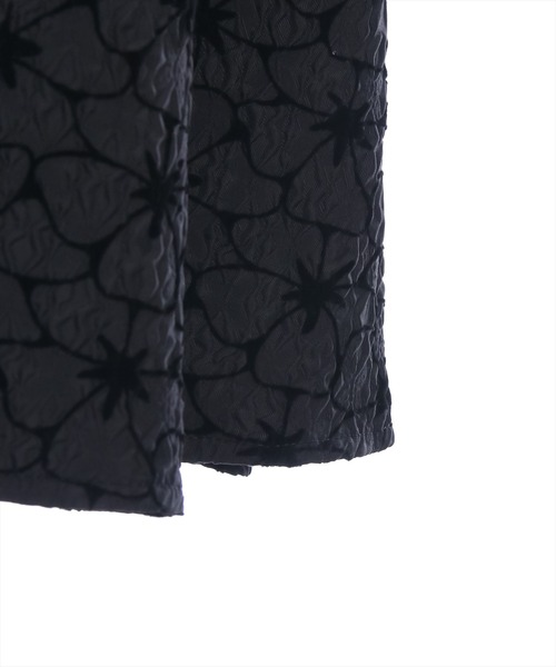 clear（クリア）の「ウエストリブ花柄ジャガードマーメイドスカート[低身長用サイズ有]（スカート・レディース・ブラック/アイボリー・M/S/XS）」の9枚目の写真