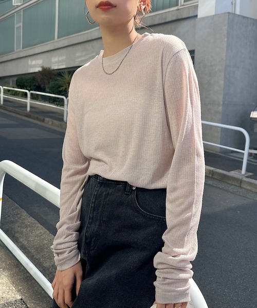 テレコクルーネックカットソー MARW UNITED ARROWS（マルゥ ユナイテッドアローズ）の「＜MARW