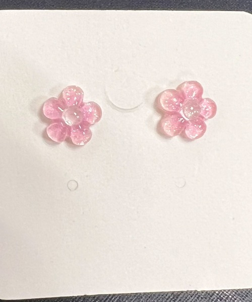 VICKY(ビッキー)の「【KOREAN ITEM】フラワービーズピアス(ピアス(両耳用)・レディース・ピンク/グリーン/オレンジ/パープル・FREE)」の10枚目の写真