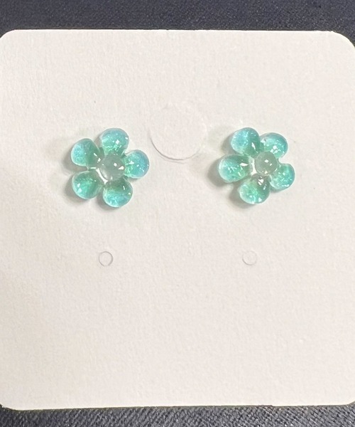 VICKY(ビッキー)の「【KOREAN ITEM】フラワービーズピアス(ピアス(両耳用)・レディース・ピンク/グリーン/オレンジ/パープル・FREE)」の14枚目の写真