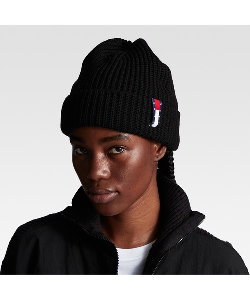 tommy jeans(トミー ジーンズ)の「ユニセックスニットキャップ(ニットキャップ/ビーニー・メンズ・アイボリー/ブラック・FREE)」の8枚目の写真