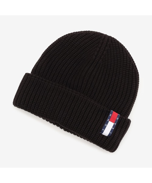 tommy jeans(トミー ジーンズ)の「ユニセックスニットキャップ(ニットキャップ/ビーニー・メンズ・アイボリー/ブラック・FREE)」の10枚目の写真