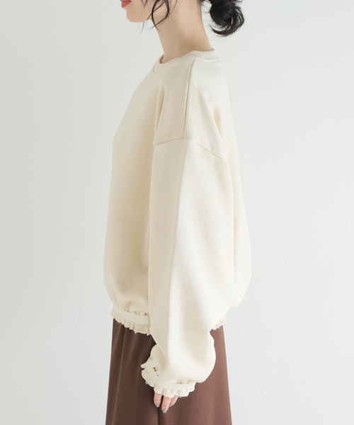 IENA LA BOUCLE(イエナラブークル)の「【BASERANGE/ベースレンジ】MAIN ROUTE スウェット(Tシャツ/カットソー・レディース・アイボリー・FREE)」の3枚目の写真