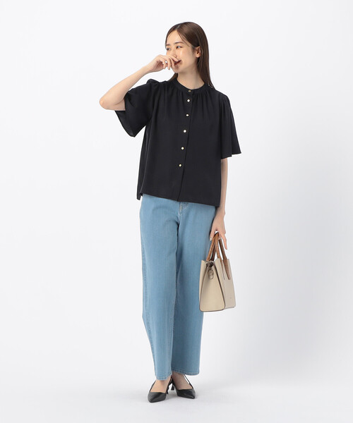 MONO　COMME CA（モノコムサ）の「型押しハンドルバッグ（ハンドバッグ・レディース・ベージュ/ブラック/モカ/ダークグレー・FREE）」の11枚目の写真