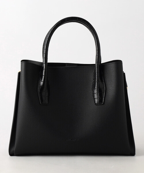 MONO　COMME CA（モノコムサ）の「型押しハンドルバッグ（ハンドバッグ・レディース・ベージュ/ブラック/モカ/ダークグレー・FREE）」の7枚目の写真