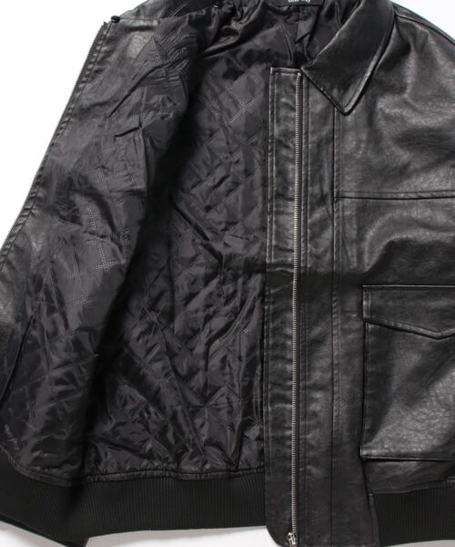 one way(ワンウェイ)の「取り外しファー付きレザーブルゾン(ブルゾン・レディース・ブラック/ブラウン・FREE)」の19枚目の写真