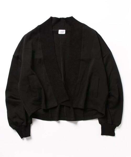 ULEULA（ウルア）の「ノーカラーカーディガン/リブトッパー（カーディガン/ボレロ・レディース・ブラック/ベージュ・FREE）」の21枚目の写真