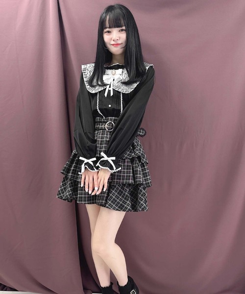 ROJITA(ロジータ)の「セーラー衿ブローチ付きブラウス(シャツ/ブラウス・レディース・ホワイト/ブラック/ピンク・FREE)」の10枚目の写真