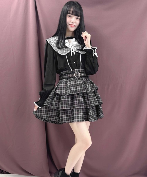 ROJITA(ロジータ)の「セーラー衿ブローチ付きブラウス(シャツ/ブラウス・レディース・ホワイト/ブラック/ピンク・FREE)」の11枚目の写真