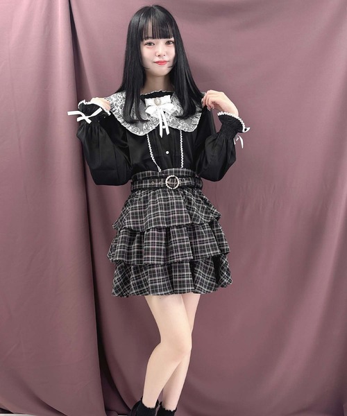 ROJITA(ロジータ)の「セーラー衿ブローチ付きブラウス(シャツ/ブラウス・レディース・ホワイト/ブラック/ピンク・FREE)」の12枚目の写真
