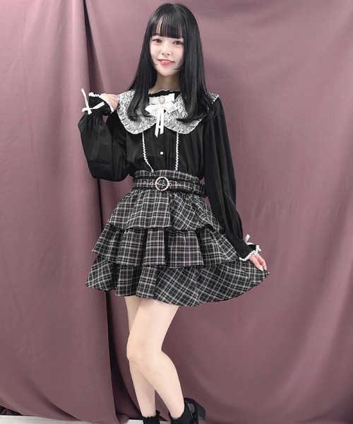 ROJITA(ロジータ)の「セーラー衿ブローチ付きブラウス(シャツ/ブラウス・レディース・ホワイト/ブラック/ピンク・FREE)」の13枚目の写真