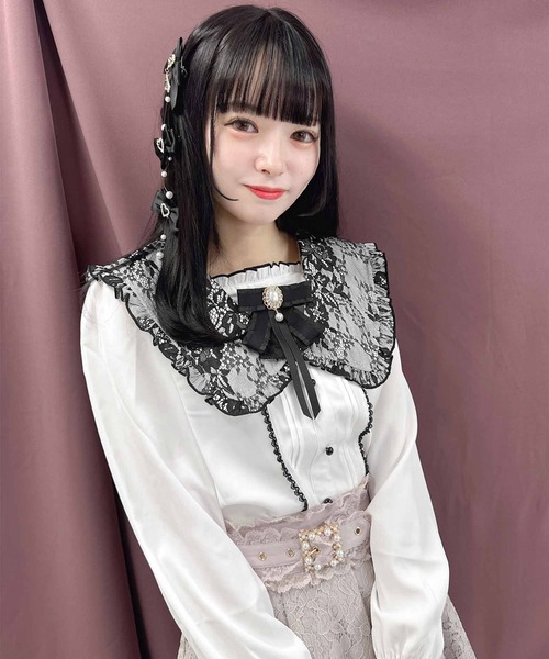 ROJITA(ロジータ)の「セーラー衿ブローチ付きブラウス(シャツ/ブラウス・レディース・ホワイト/ブラック/ピンク・FREE)」の17枚目の写真