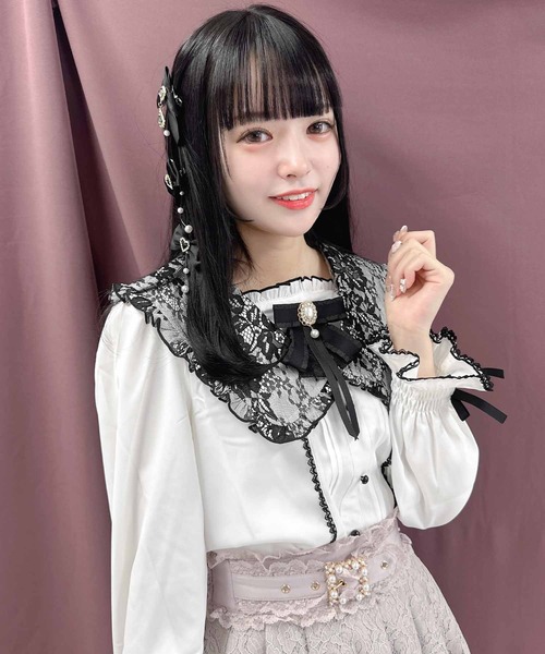 ROJITA(ロジータ)の「セーラー衿ブローチ付きブラウス(シャツ/ブラウス・レディース・ホワイト/ブラック/ピンク・FREE)」の18枚目の写真