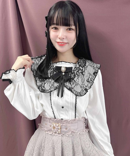ROJITA(ロジータ)の「セーラー衿ブローチ付きブラウス(シャツ/ブラウス・レディース・ホワイト/ブラック/ピンク・FREE)」の20枚目の写真