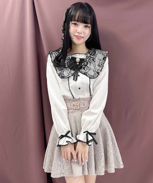 ROJITA(ロジータ)の「セーラー衿ブローチ付きブラウス(シャツ/ブラウス・レディース・ホワイト/ブラック/ピンク・FREE)」の22枚目の写真
