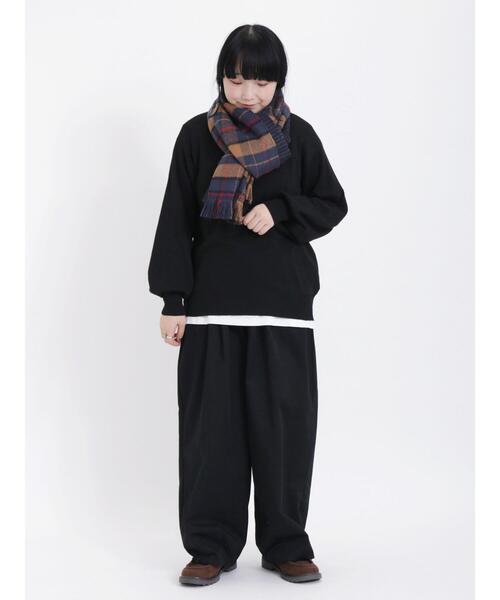 Samansa Mos2（サマンサ モスモス）の「リバーシブルチェックストール（ストール/ショール・レディース・レッド/ネイビー/ベージュ・F）」の11枚目の写真