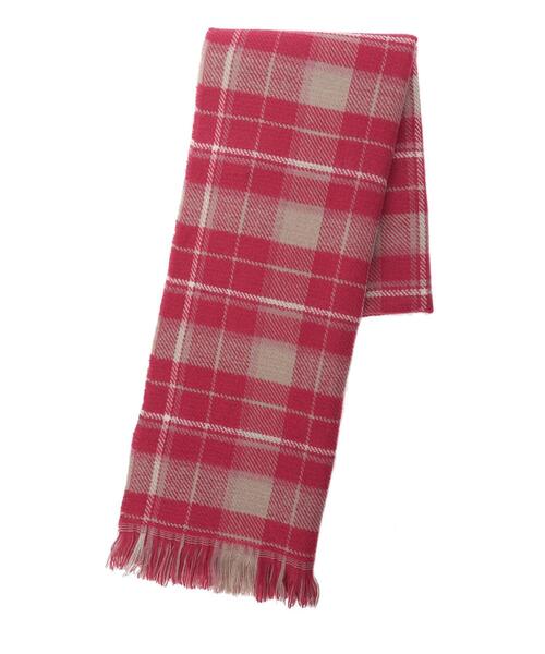 Samansa Mos2（サマンサ モスモス）の「リバーシブルチェックストール（ストール/ショール・レディース・レッド/ネイビー/ベージュ・F）」の8枚目の写真