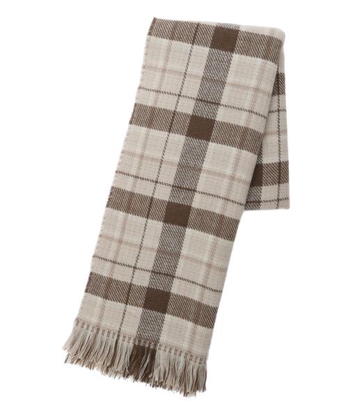 Samansa Mos2（サマンサ モスモス）の「リバーシブルチェックストール（ストール/ショール・レディース・レッド/ネイビー/ベージュ・F）」の7枚目の写真