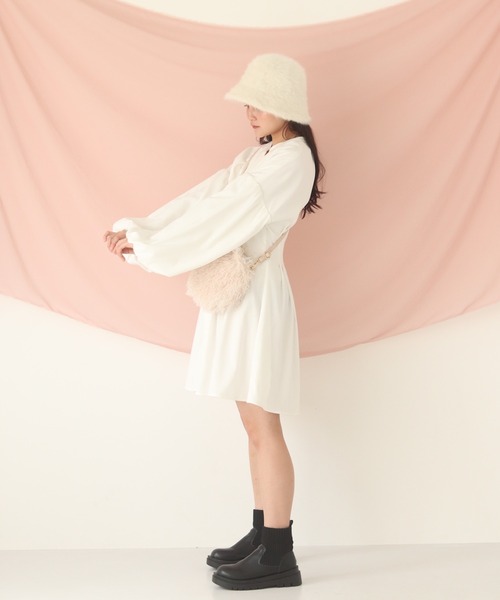 muguet（ミュゲ）の「corset mini op（ワンピース・レディース・アイボリー/ピンク・FREE）」の6枚目の写真