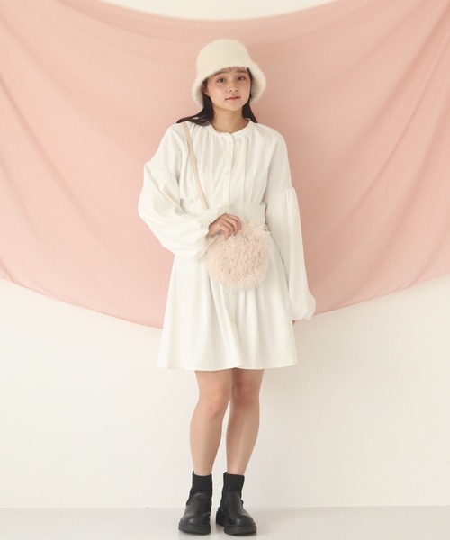 muguet（ミュゲ）の「corset mini op（ワンピース・レディース・アイボリー/ピンク・FREE）」の3枚目の写真