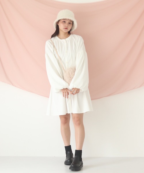 muguet（ミュゲ）の「corset mini op（ワンピース・レディース・アイボリー/ピンク・FREE）」の4枚目の写真