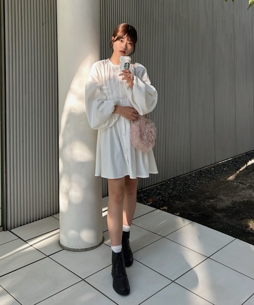 muguet（ミュゲ）の「corset mini op（ワンピース・レディース・アイボリー/ピンク・FREE）」の7枚目の写真