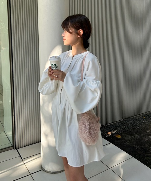 muguet（ミュゲ）の「corset mini op（ワンピース・レディース・アイボリー/ピンク・FREE）」の9枚目の写真