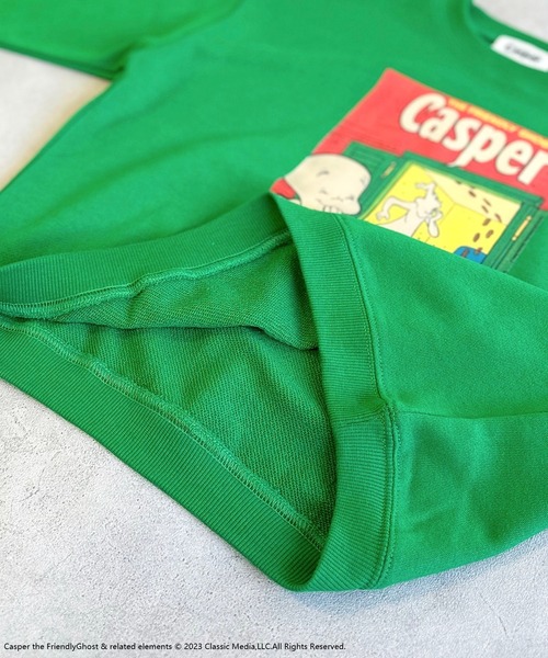 MARKEY'S（マーキーズ）の「【Casper/キャスパー】別注トレーナー（80～140cm）（スウェット・キッズ・レッド/グリーン・130/80/140/110/95/100/120/90）」の6枚目の写真