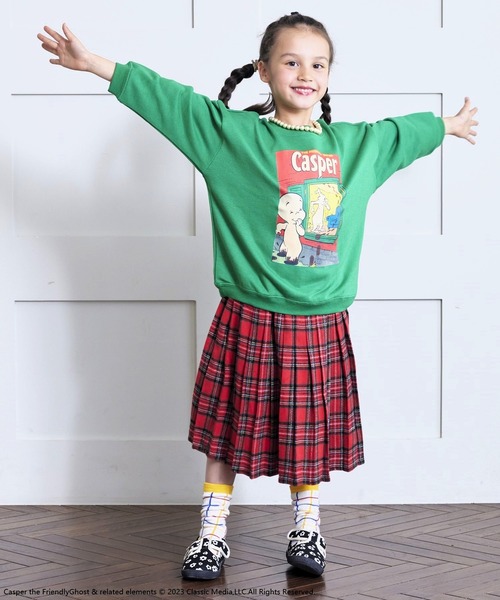 MARKEY'S（マーキーズ）の「【Casper/キャスパー】別注トレーナー（80～140cm）（スウェット・キッズ・レッド/グリーン・130/80/140/110/95/100/120/90）」の9枚目の写真