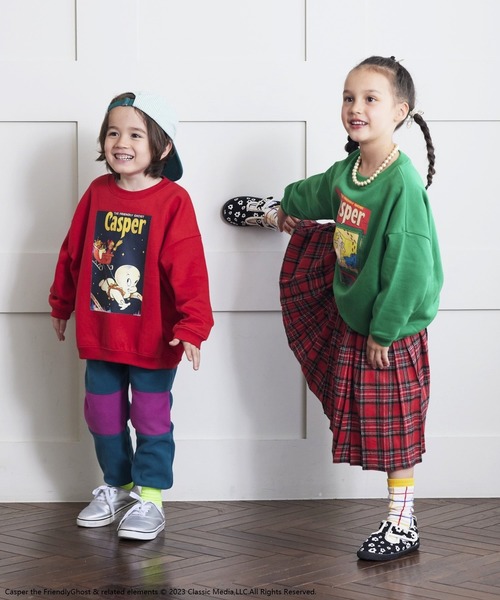 MARKEY'S（マーキーズ）の「【Casper/キャスパー】別注トレーナー（80～140cm）（スウェット・キッズ・レッド/グリーン・130/80/140/110/95/100/120/90）」の16枚目の写真