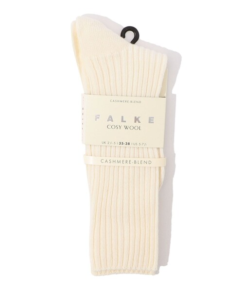 FALKE（ファルケ）の「FALKE Cosy Wool ブーツソックス（ソックス/靴下・レディース・ホワイト/ブラック/チャコールグレー/ベージュ・FREE）」の2枚目の写真