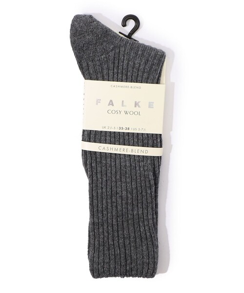 FALKE（ファルケ）の「FALKE Cosy Wool ブーツソックス（ソックス/靴下・レディース・ホワイト/ブラック/チャコールグレー/ベージュ・FREE）」の4枚目の写真