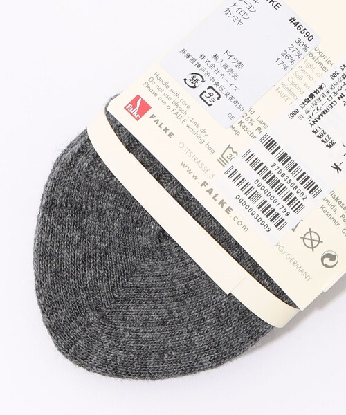 FALKE（ファルケ）の「FALKE Cosy Wool ブーツソックス（ソックス/靴下・レディース・ホワイト/ブラック/チャコールグレー/ベージュ・FREE）」の6枚目の写真