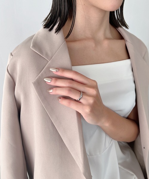 sowang(ソワン)の「【ステンレス】ニュアンスぷっくりリング/9号・11号(リング・レディース・シルバー/ゴールド・9/11)」の6枚目の写真