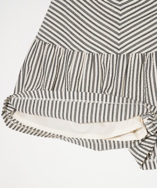 MILKFED.(ミルクフェド)の「STRIPED GATHERED SHORTS(その他パンツ・レディース・ブラック/ベージュ・ONE SIZE)」の12枚目の写真