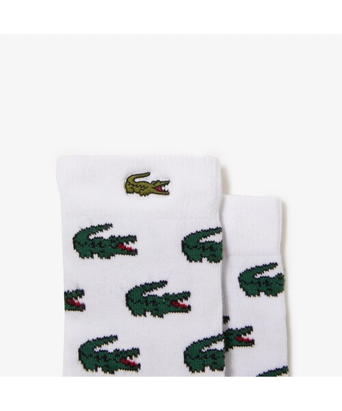 LACOSTE（ラコステ）の「ワニロゴデザインJUNIOR2Pソックス（ソックス/靴下・キッズ・ホワイト・15.5cm/18.5cm）」の2枚目の写真