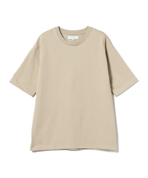 B:MING by BEAMS（ビーミングバイビームス）の「B:MING by BEAMS / ビッグシルエット クルーネック ソリッド Tシャツ「抗菌防臭」（Tシャツ/カットソー・メンズ・ブラウン系その他5/オフホワイト/ブラック・SMALL/MEDIUM/LARGE/X-LARGE）」の3枚目の写真