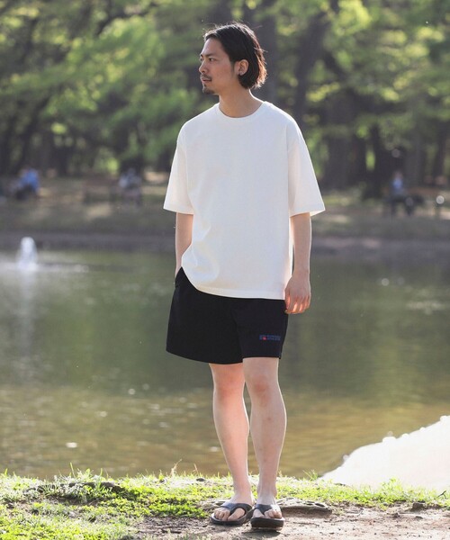 B:MING by BEAMS（ビーミングバイビームス）の「B:MING by BEAMS / ビッグシルエット クルーネック ソリッド Tシャツ「抗菌防臭」（Tシャツ/カットソー・メンズ・ブラウン系その他5/オフホワイト/ブラック・SMALL/MEDIUM/LARGE/X-LARGE）」の4枚目の写真