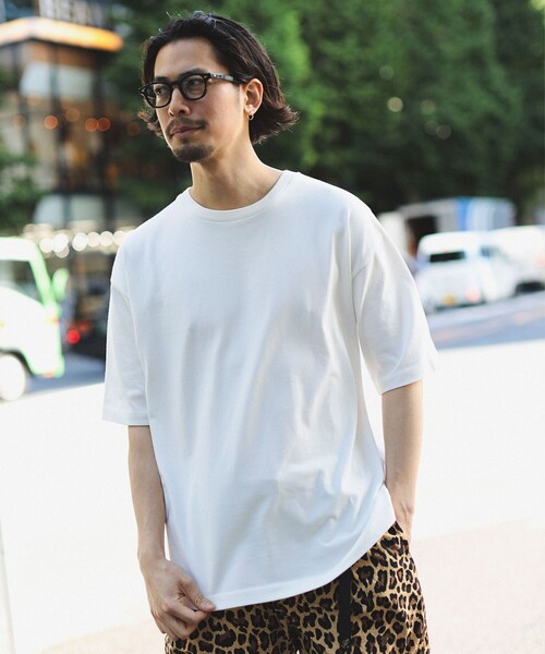 B:MING by BEAMS（ビーミングバイビームス）の「B:MING by BEAMS / ビッグシルエット クルーネック ソリッド Tシャツ「抗菌防臭」（Tシャツ/カットソー・メンズ・ブラウン系その他5/オフホワイト/ブラック・SMALL/MEDIUM/LARGE/X-LARGE）」の9枚目の写真