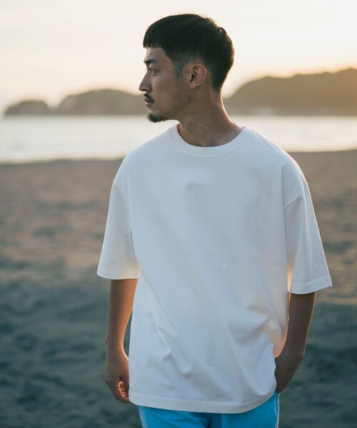 B:MING by BEAMS（ビーミングバイビームス）の「B:MING by BEAMS / ビッグシルエット クルーネック ソリッド Tシャツ「抗菌防臭」（Tシャツ/カットソー・メンズ・ブラウン系その他5/オフホワイト/ブラック・SMALL/MEDIUM/LARGE/X-LARGE）」の13枚目の写真