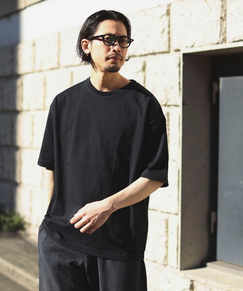 B:MING by BEAMS（ビーミングバイビームス）の「B:MING by BEAMS / ビッグシルエット クルーネック ソリッド Tシャツ「抗菌防臭」（Tシャツ/カットソー・メンズ・ブラウン系その他5/オフホワイト/ブラック・SMALL/MEDIUM/LARGE/X-LARGE）」の2枚目の写真
