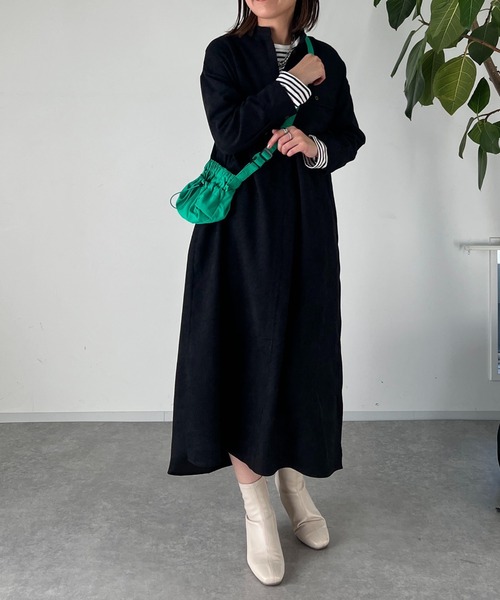 un dix cors(アンディコール)の「コーデュロイワンピース(ワンピース・レディース・ベージュ/ライトグレー/ブラック・FREE)」の14枚目の写真