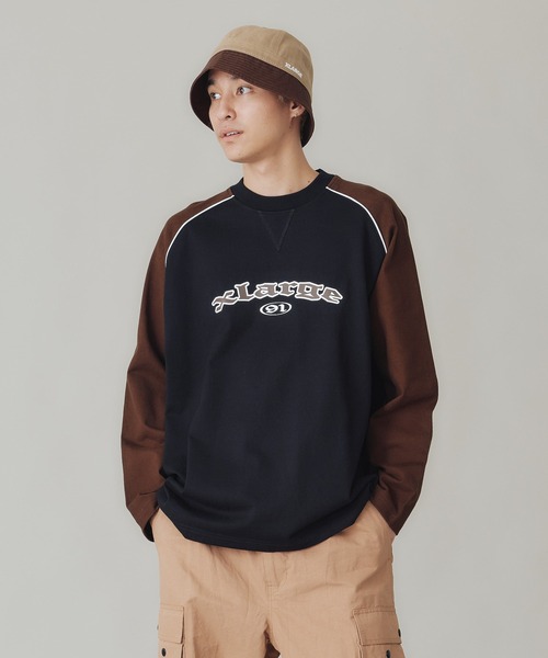 XLARGE(エクストララージ)の「TWO TONE HEAVYWEIGHT RAGLAN L/S TEE(Tシャツ/カットソー・メンズ・アッシュ/ブラック/ネイビー・M/S/XL/L)」の11枚目の写真
