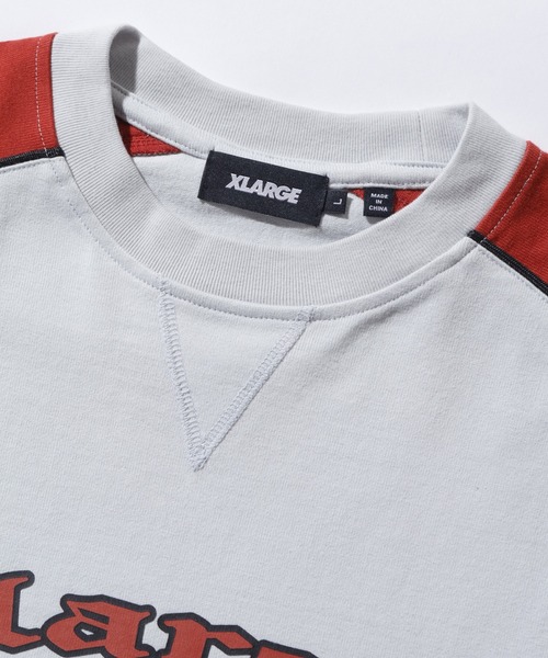 XLARGE(エクストララージ)の「TWO TONE HEAVYWEIGHT RAGLAN L/S TEE(Tシャツ/カットソー・メンズ・アッシュ/ブラック/ネイビー・M/S/XL/L)」の5枚目の写真